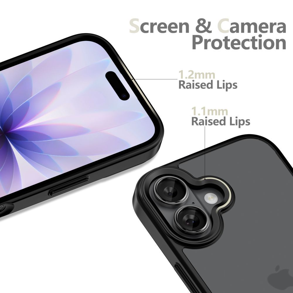 Ovitek za Apple iPhone 17, Tech-Protect, Magmat, Mat Črna