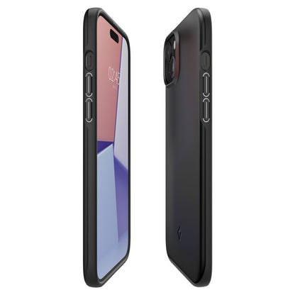 Ovitek za Apple iPhone 15, Spigen, Thin Fit, Črn ACS06776