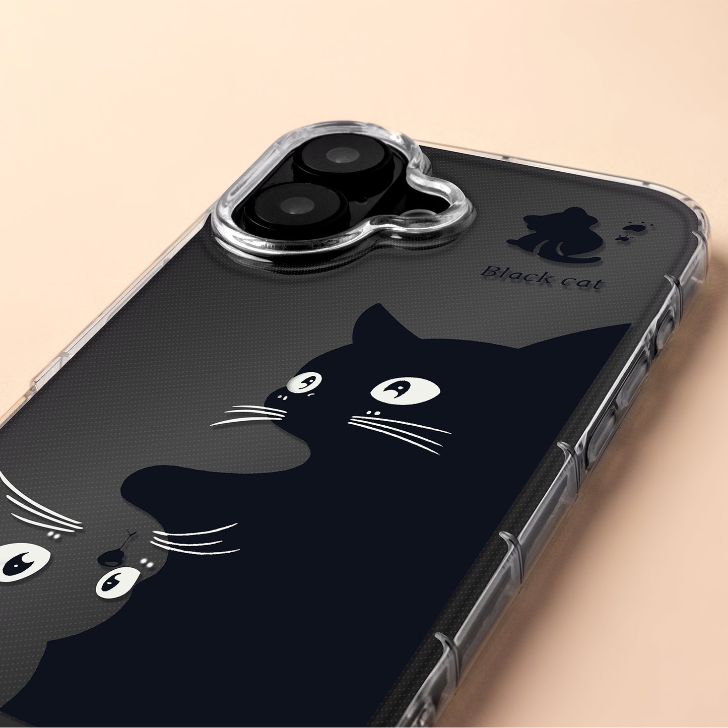 Ovitek za Apple iPhone 17, OEM, Ultra Trendy Cat, Črn
