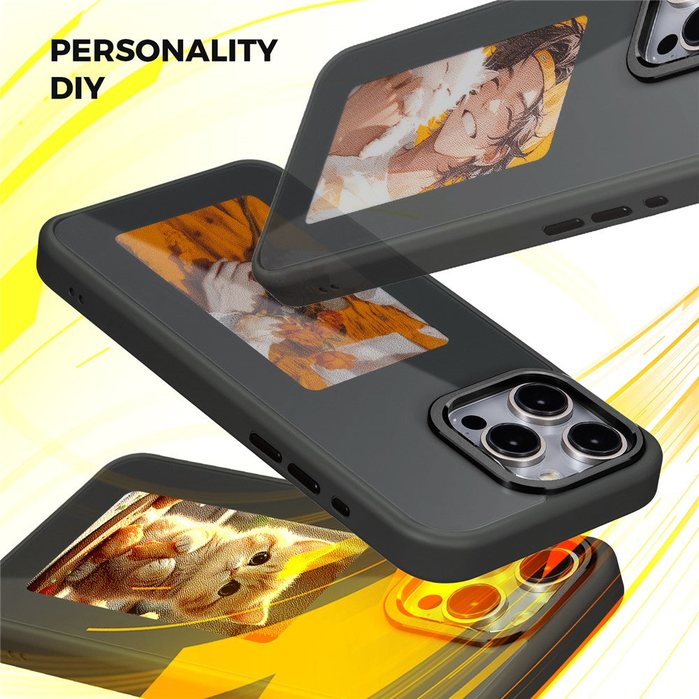 Ovitek za Apple iPhone 14 Pro Max, OEM, Prilagojen E-Ink zaslon, Črn