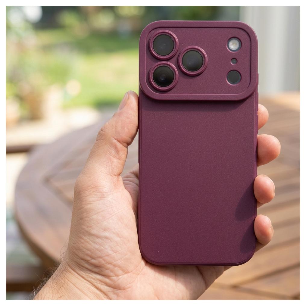 Ovitek za Apple iPhone 18 Pro Max / 17 Pro Max, OEM, Matt 2.0, bordo