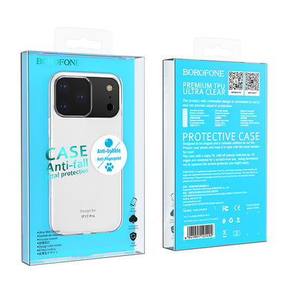 Ovitek za Apple iPhone 17 Pro, Borofone, BI4 Ice, Prozoren