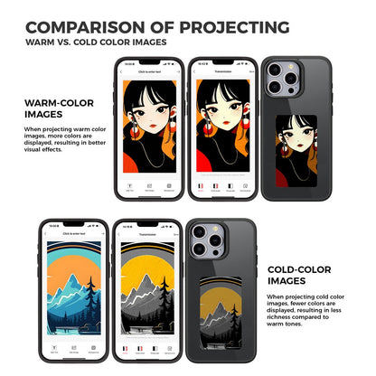 Ovitek za Apple iPhone 15 Pro, OEM, Prilagojen E-Ink zaslon, Črn