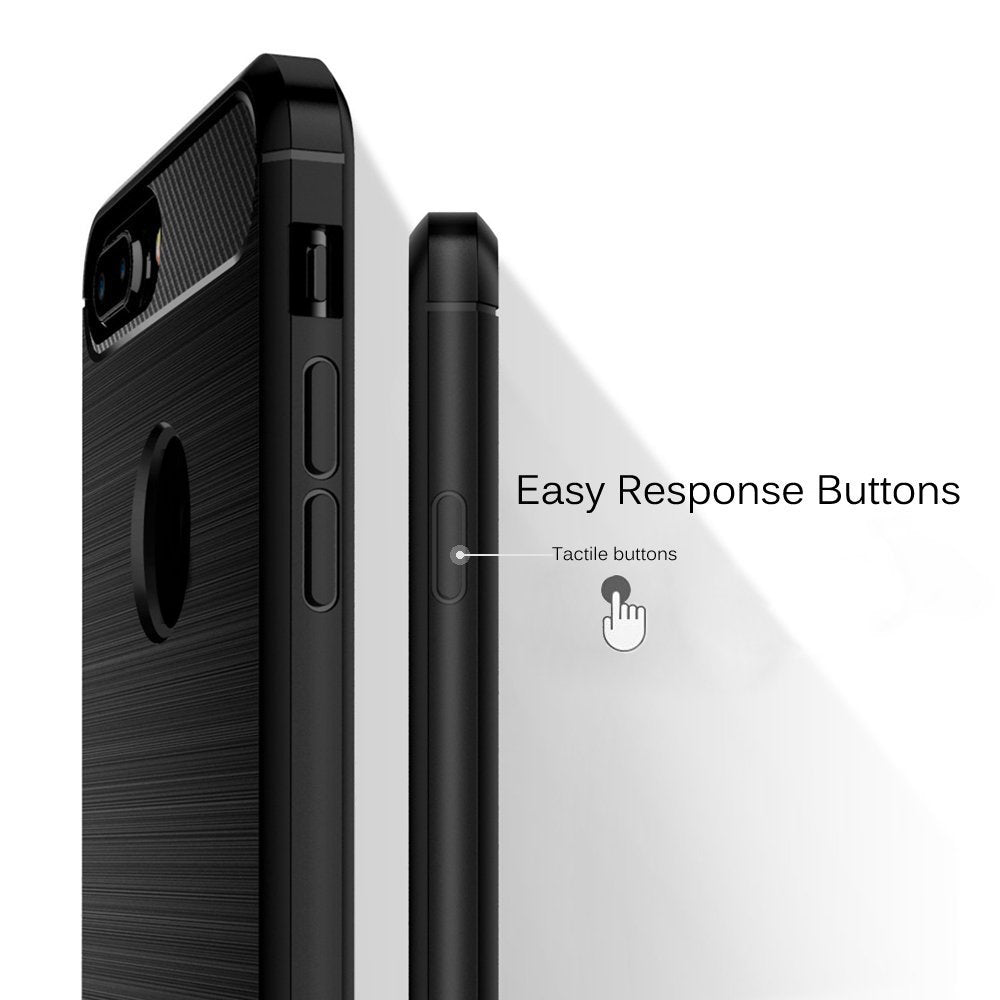 Ovitek za Apple iPhone 7 Plus, Techsuit, Karbon, Črn