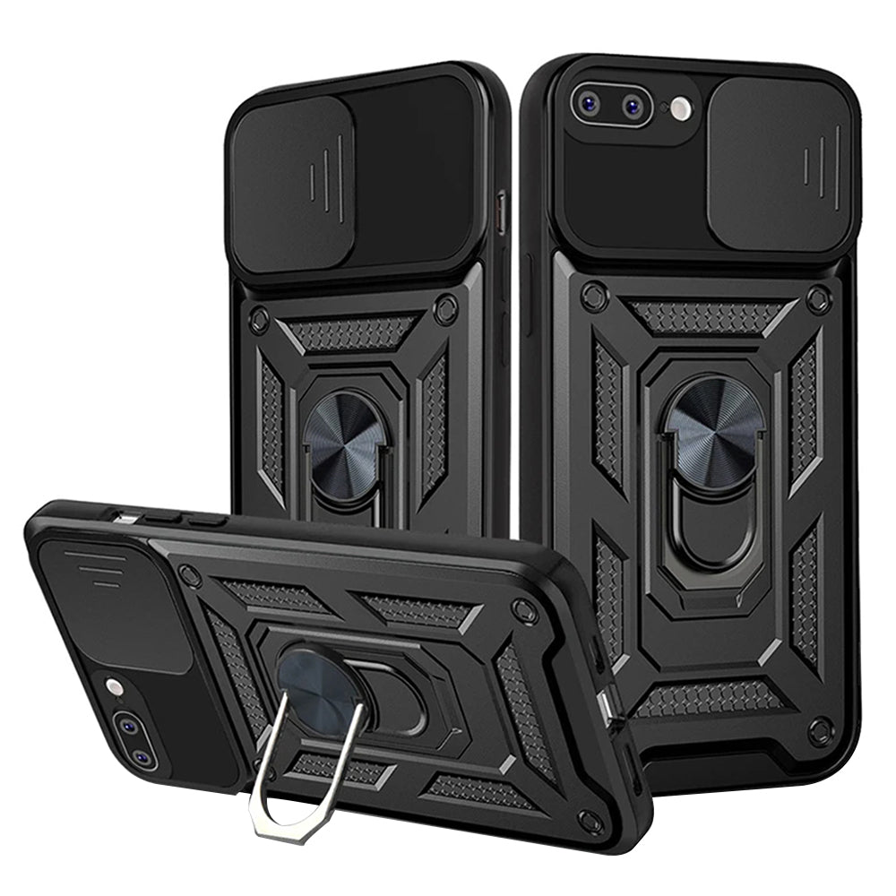 Ovitek za Apple iPhone 8 Plus / 7 Plus, Techsuit, CamShield, Črn