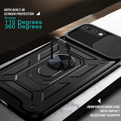 Ovitek za Apple iPhone 8 Plus / 7 Plus, Techsuit, CamShield, Črn