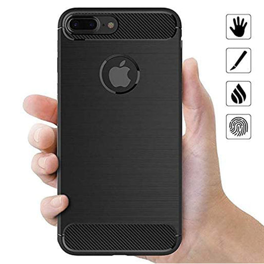 Ovitek za Apple iPhone 8 Plus, Techsuit, Karbon, Črn