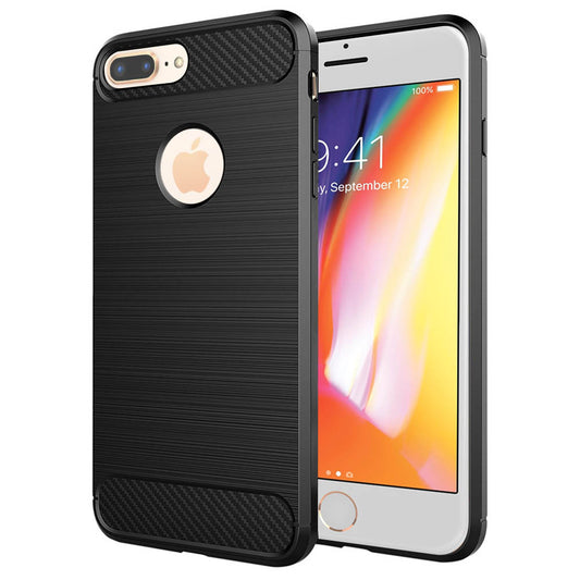 Ovitek za Apple iPhone 8 Plus, Techsuit, Karbon, Črn