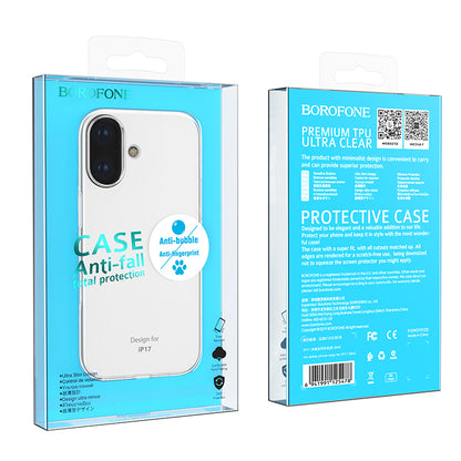 Ovitek za Apple iPhone 17, Borofone, BI4 Ice, Prozoren