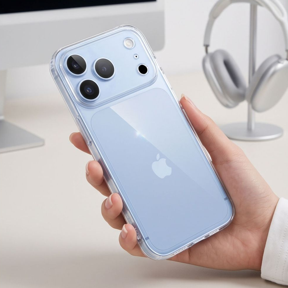 Ovitek za Apple iPhone 18 Pro Max / 17 Pro Max, Tech-Protect, Flexair z zaščito zaslona, Prozoren