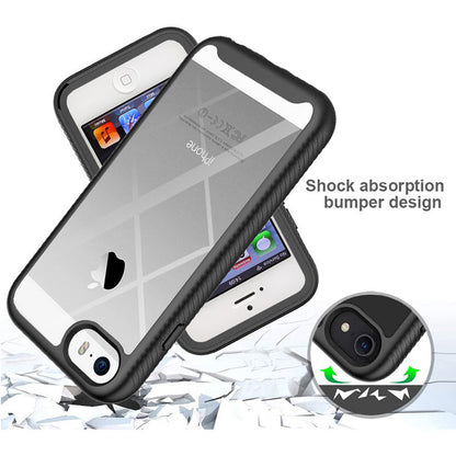 Ovitek za Apple iPhone SE (2016) / 5 / 5s, Techsuit, Defense360 Pro, Črn