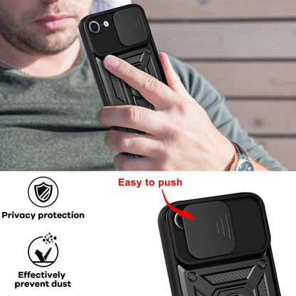 Ovitek za Apple iPhone SE (2022) / SE (2020) / 8 / 7, Techsuit, CamShield, Črn