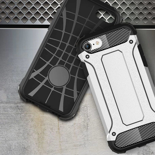 Ovitek za Apple iPhone SE (2022) / SE (2020) / 8 / 7, Techsuit, Hybrid Armor, Črn