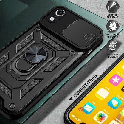Ovitek za Apple iPhone XR, Techsuit, CamShield, Črn
