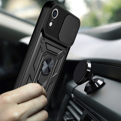 Ovitek za Apple iPhone XR, Techsuit, CamShield, Črn