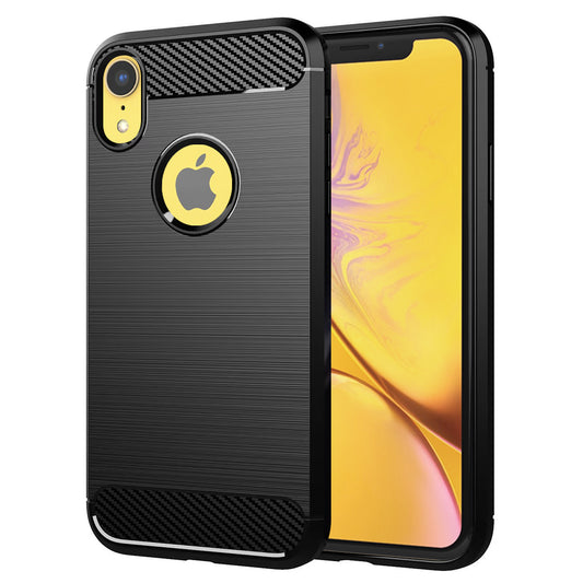 Ovitek za Apple iPhone XR, Techsuit, Karbon, Črn