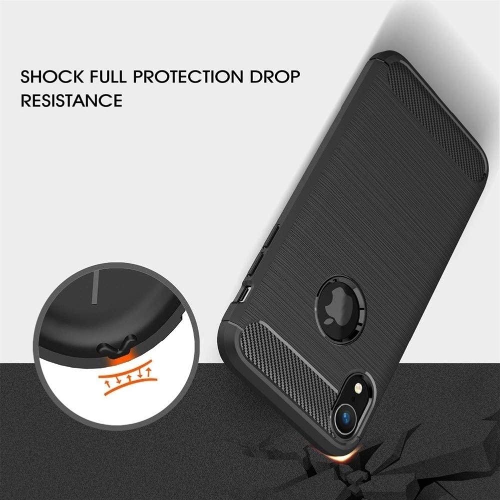 Ovitek za Apple iPhone XR, Techsuit, Karbon, Črn