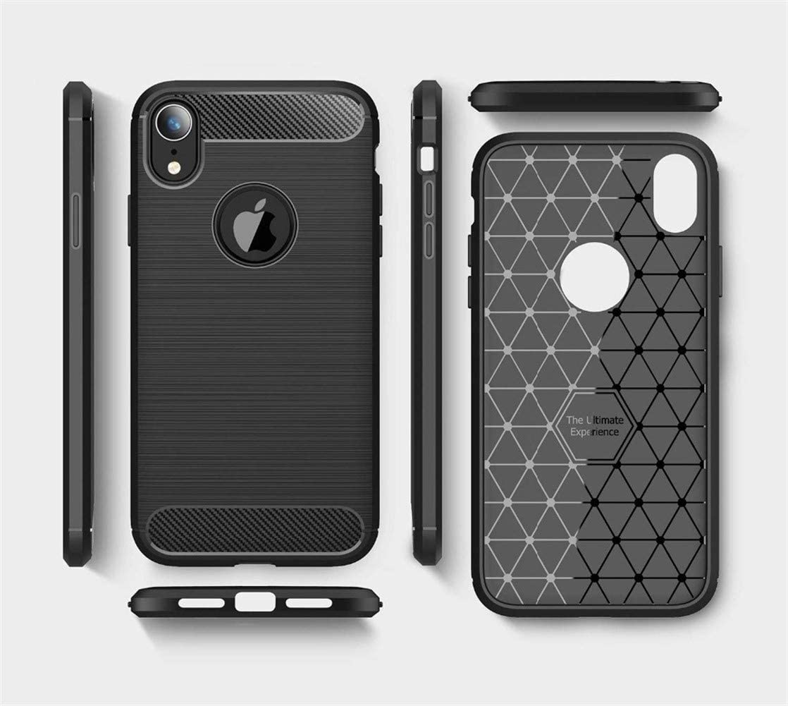 Ovitek za Apple iPhone XR, Techsuit, Karbon, Črn