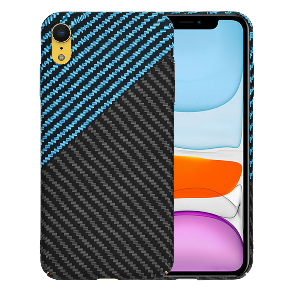 Ovitek za Apple iPhone XR, Techsuit, Carbonite FiberShell, Črna Bleu