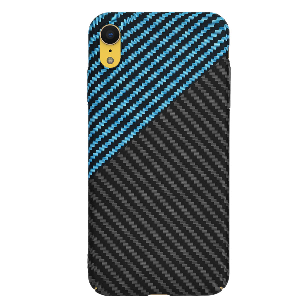 Ovitek za Apple iPhone XR, Techsuit, Carbonite FiberShell, Črna Bleu