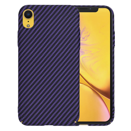 Ovitek za Apple iPhone XR, Techsuit, Carbonite FiberShell, Vijoličen