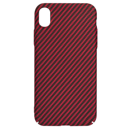 Case for Apple iPhone XR, Techsuit, Carbonite FiberShell, Red