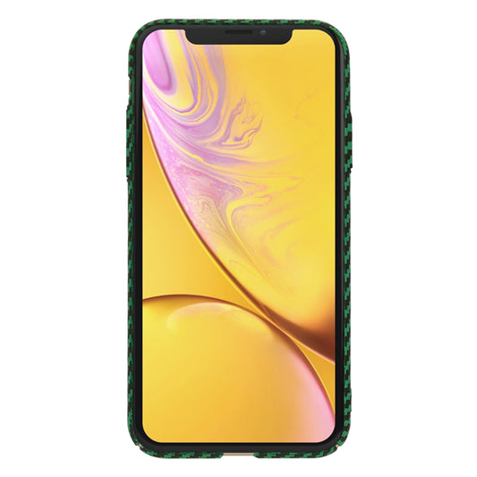 Ovitek za Apple iPhone XR, Techsuit, Carbonite FiberShell, Zelen