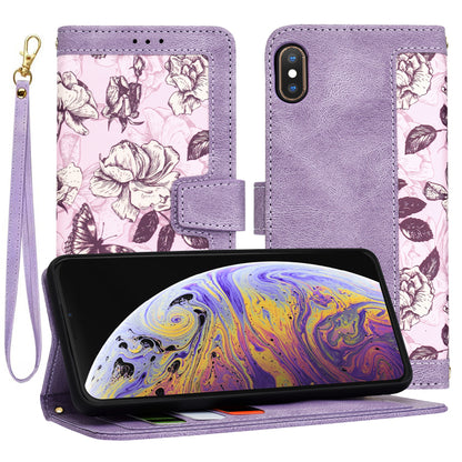 Ovitek za Apple iPhone XS Max, Techsuit, FlipCraft, Vijoličen