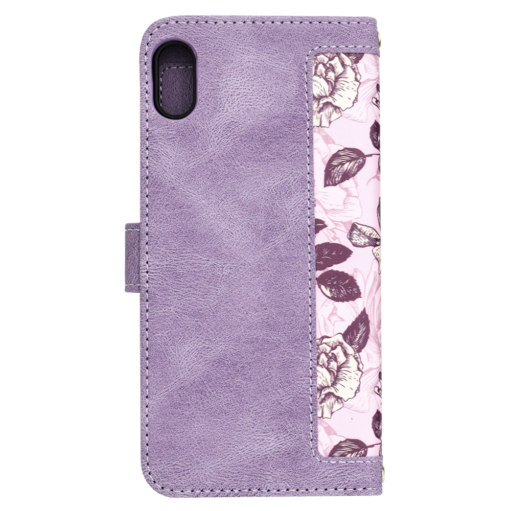 Ovitek za Apple iPhone XS Max, Techsuit, FlipCraft, Vijoličen