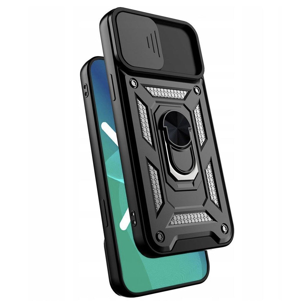 Ovitek za Apple iPhone XS / X, Techsuit, CamShield, Črn