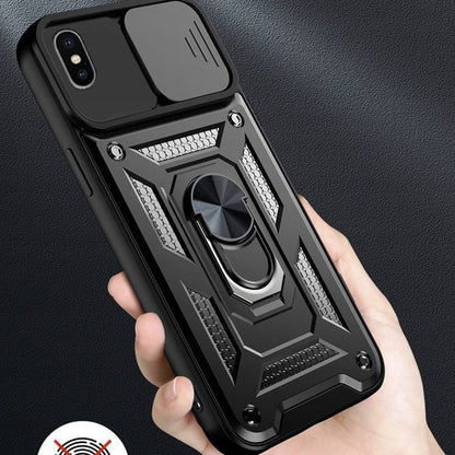 Ovitek za Apple iPhone XS / X, Techsuit, CamShield, Črn