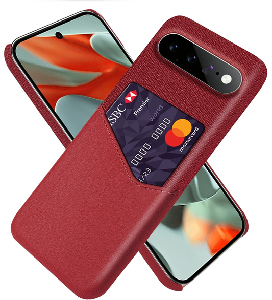 Ovitek za Google Pixel 11 Pro XL, OEM, držalo za kartice, rdeča