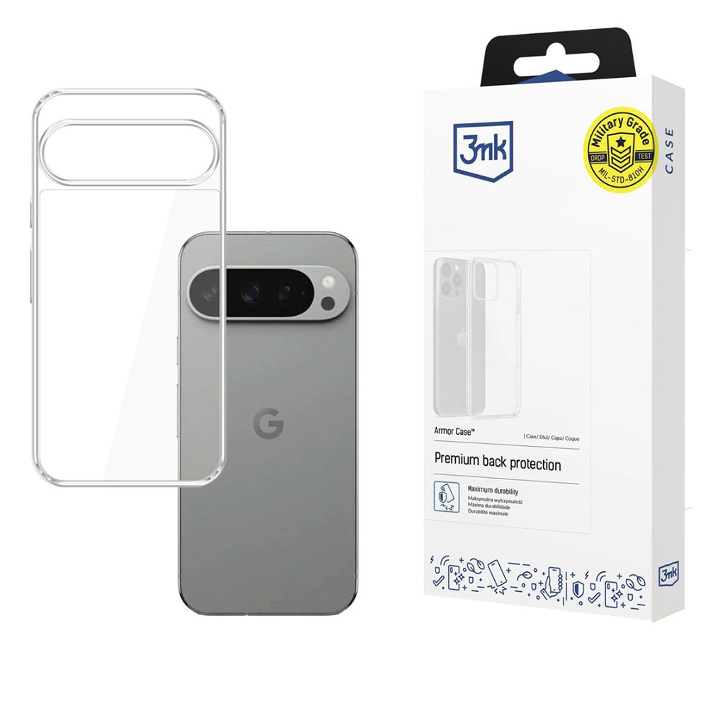 Ovitek za Google Pixel 10 Pro / 10, 3MK, Armor, Prozoren