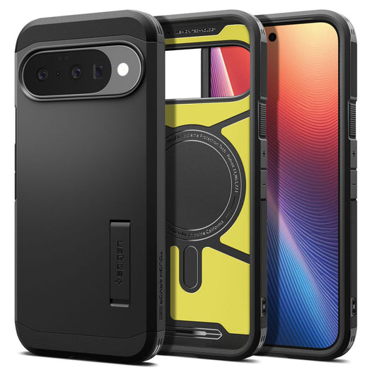 Ovitek za Google Pixel 10 Pro / 10, Spigen, Tough Armor, črn