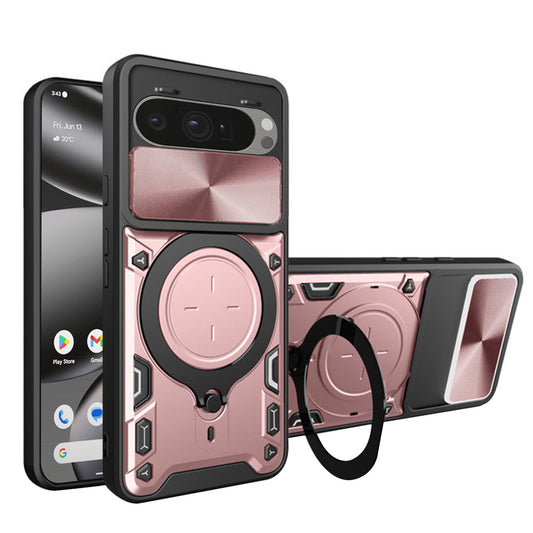 Ovitek za Google Pixel 10 Pro XL, Techsuit, CamGuard Pro, rožnato zlata