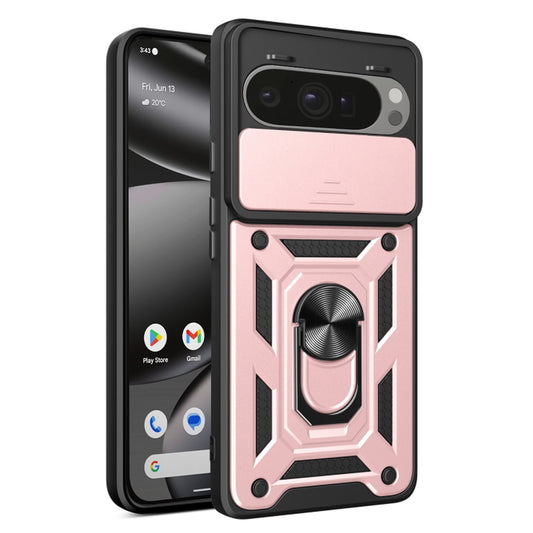 Ovitek za Google Pixel 10 Pro XL, Techsuit, CamShield, roza