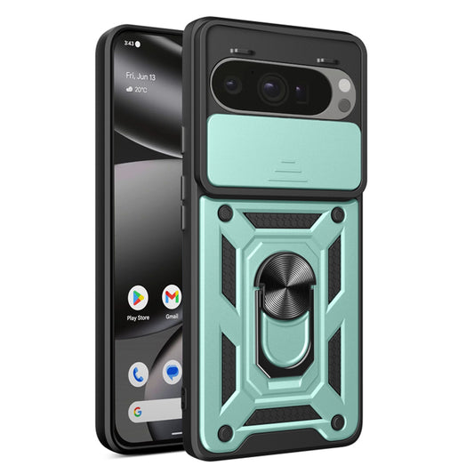 Ovitek za Google Pixel 10 Pro XL, Techsuit, CamShield, Zelen