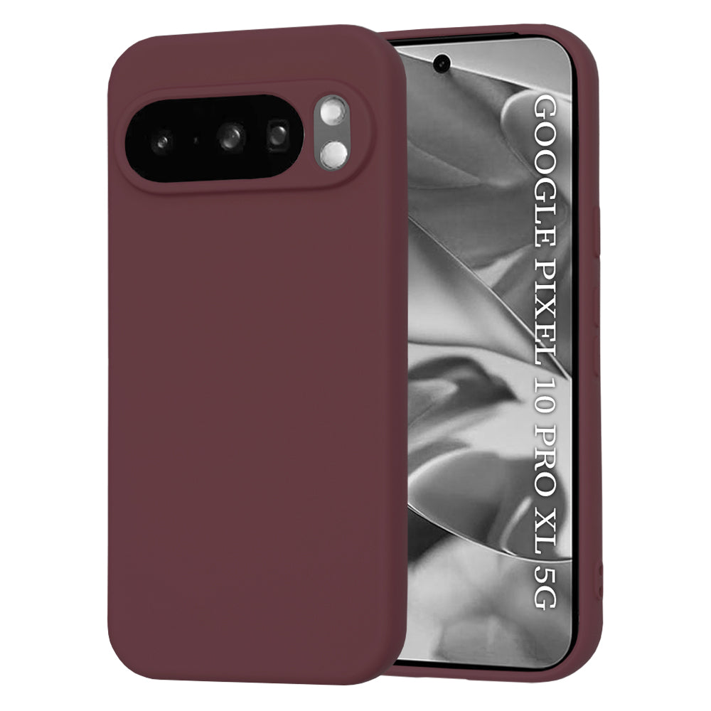 Ovitek za Google Pixel 10 Pro XL, Techsuit, SoftFlex, Vijolično rdeča
