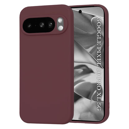 Ovitek za Google Pixel 10 Pro XL, Techsuit, SoftFlex, Vijolično rdeča