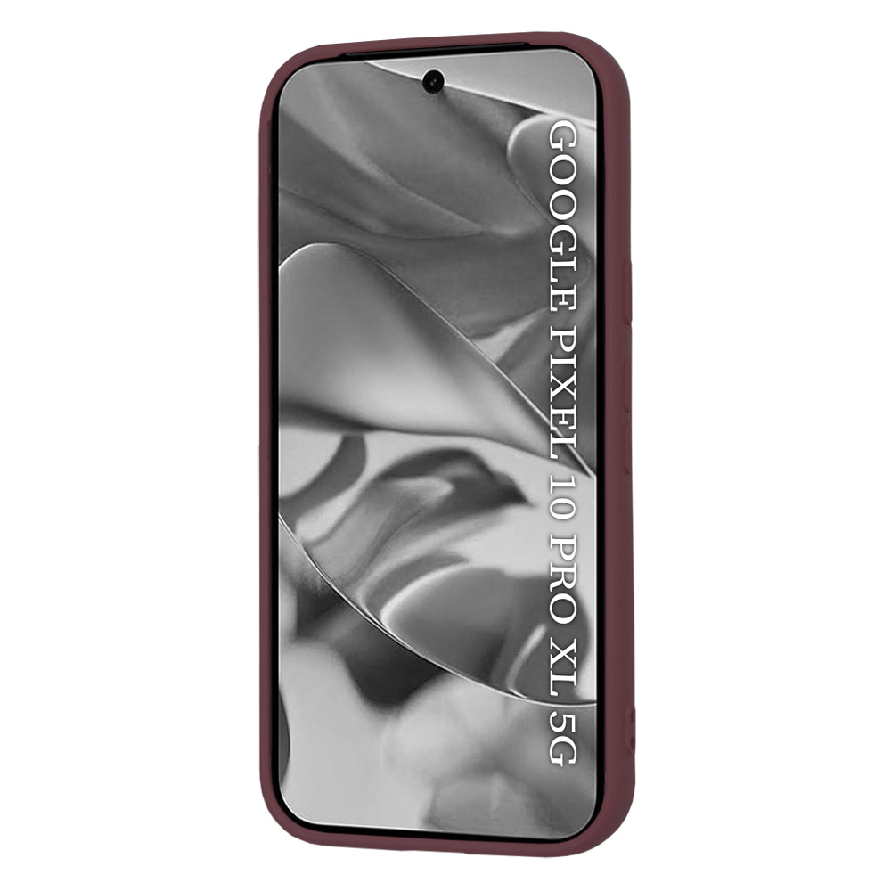 Ovitek za Google Pixel 10 Pro XL, Techsuit, SoftFlex, Vijolično rdeča