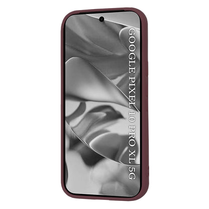 Ovitek za Google Pixel 10 Pro XL, Techsuit, SoftFlex, Vijolično rdeča
