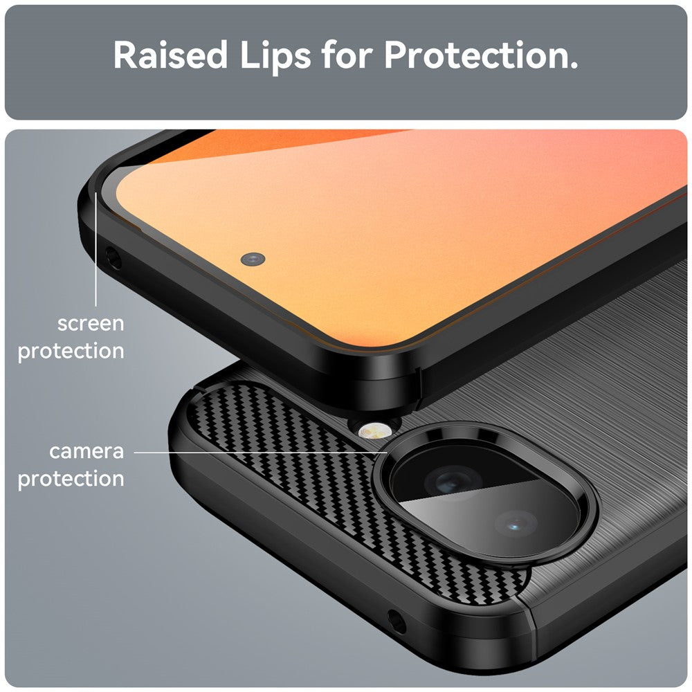 Ovitek za Google Pixel 10a, Techsuit, Carbon, Črn