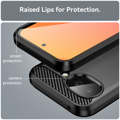 Ovitek za Google Pixel 10a, Techsuit, Carbon, Črn