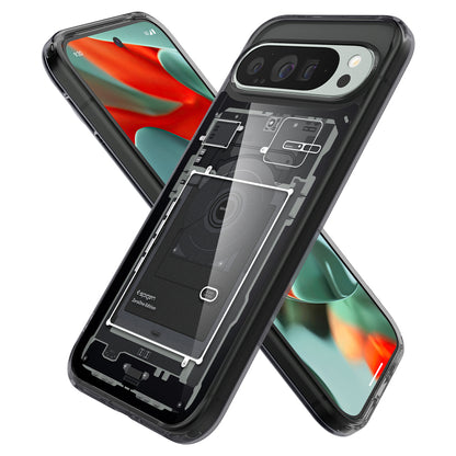 Ovitek za Google Pixel 9 Pro XL, Spigen, Ultra Hybrid Zero One, Črn ACS07722