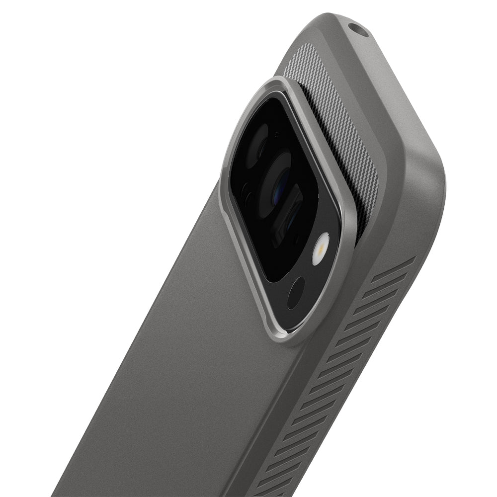 Ovitek za Google Pixel 9 Pro XL, Spigen, Rugged Armor, Siva ACS07784