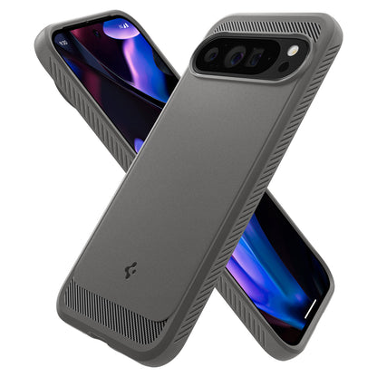Ovitek za Google Pixel 9 Pro XL, Spigen, Rugged Armor, Siva ACS07784