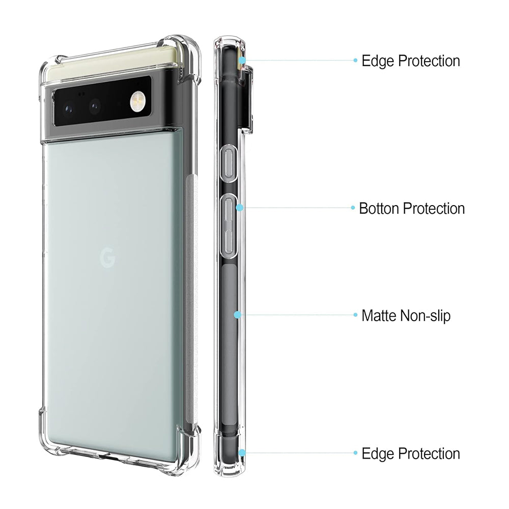 Ovitek za Google Pixel 6 Pro, Techsuit, Proti udarcem Prozoren
