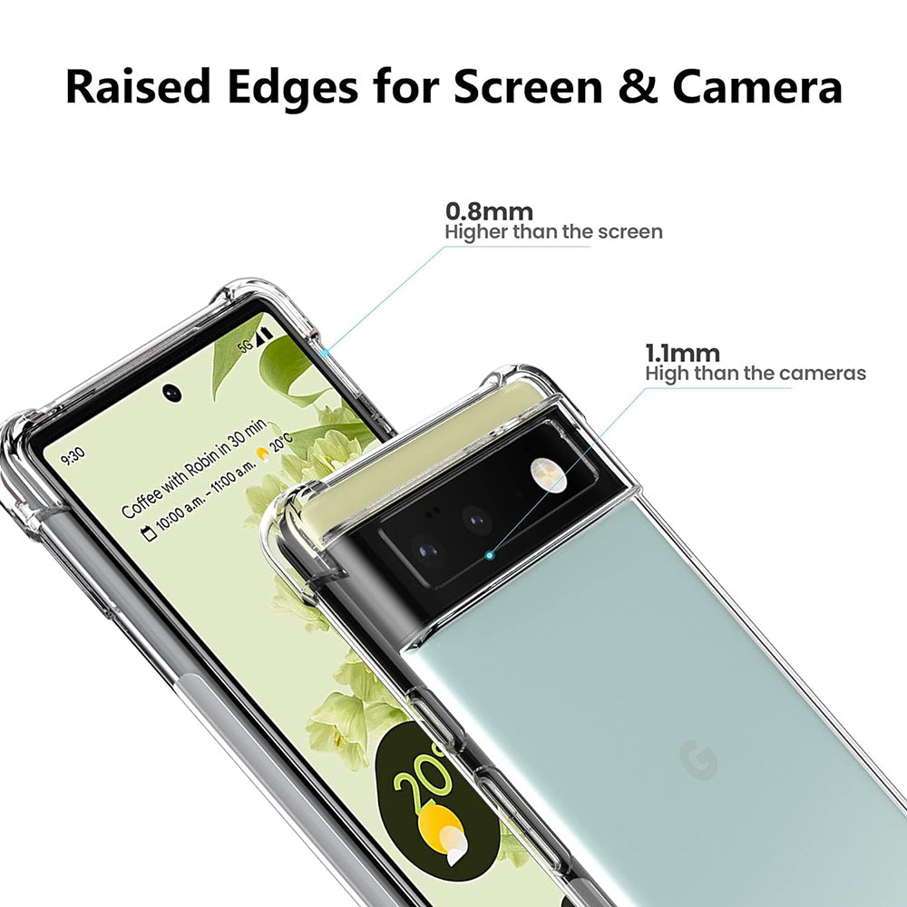 Ovitek za Google Pixel 6 Pro, Techsuit, Proti udarcem Prozoren