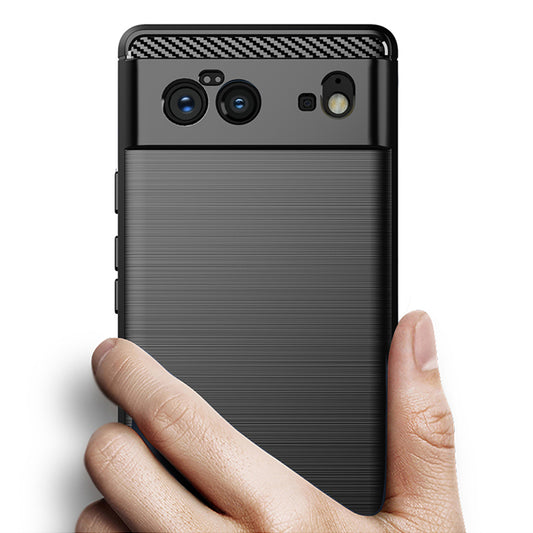 Ovitek za Google Pixel 6, Techsuit, Karbon, Črn