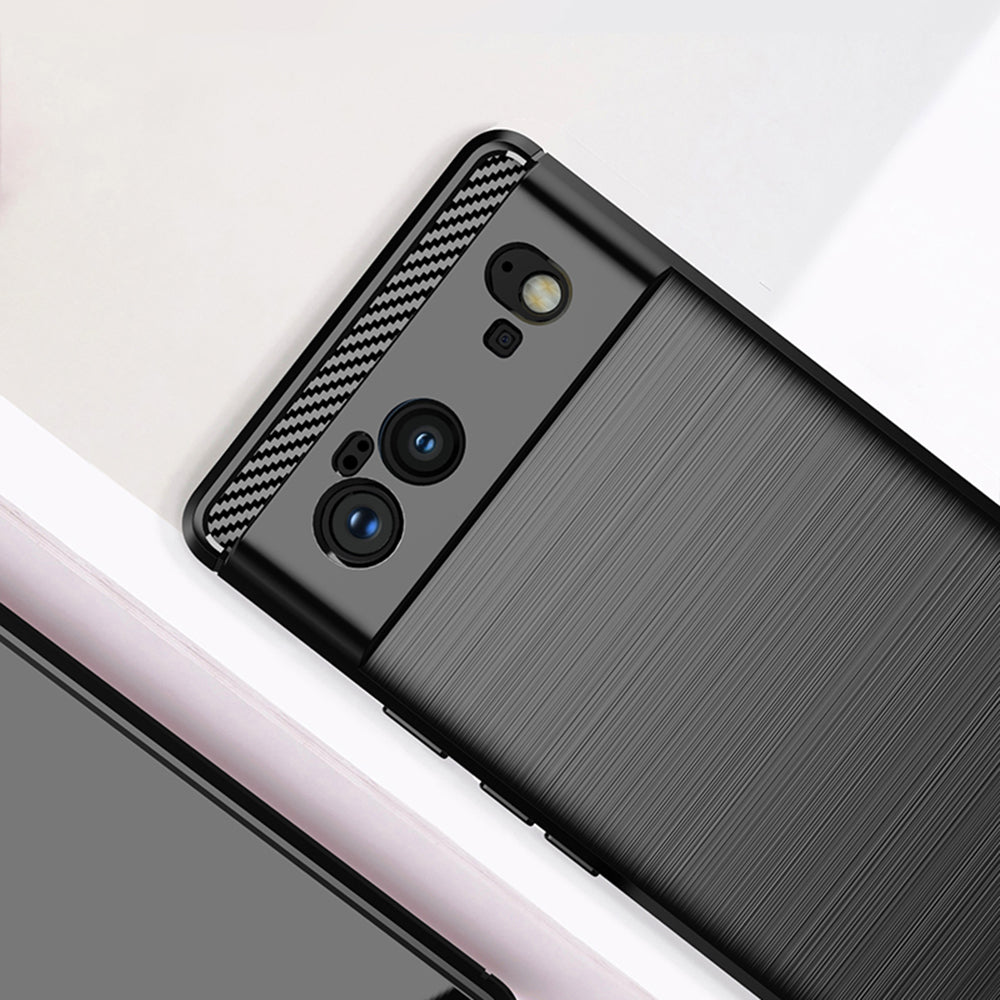 Ovitek za Google Pixel 6, Techsuit, Karbon, Črn